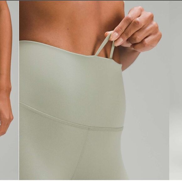 New LULULEMON Wunder Train High Rise HR Tight Pockets 25” LRLG Laurel Green 6 - Picture 5 of 6